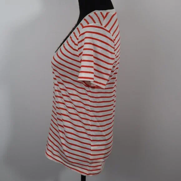 MADEWELL Theresa Striped V-neck T-shirt - Picture 5 of 8